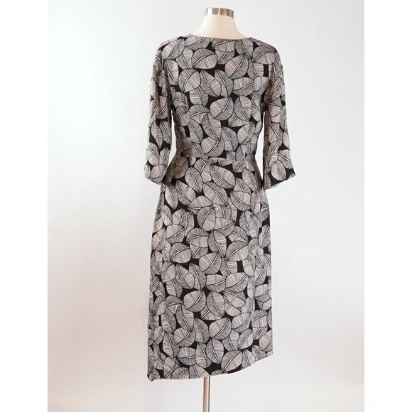 Natori Leaves of Paradise Asymmetrical Dress - Size 8 - EUC - Picture 3 of 9